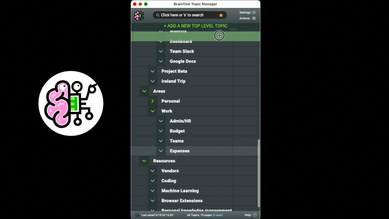 BrainTool 40 Second Overview
