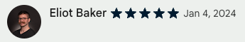 Chrome Web Store five star review